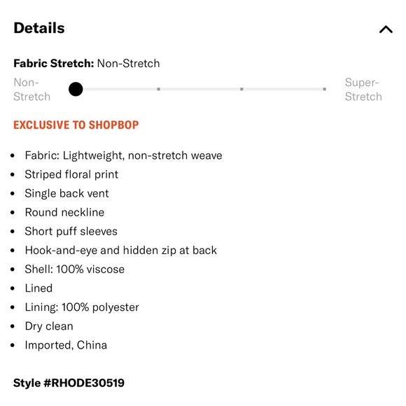 RHODE Wanda Dress Size XL Striped Floral Print Shopbop Exclusive Spring Summer - Picture 15 of 16